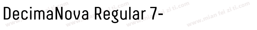 DecimaNova Regular 7字体转换